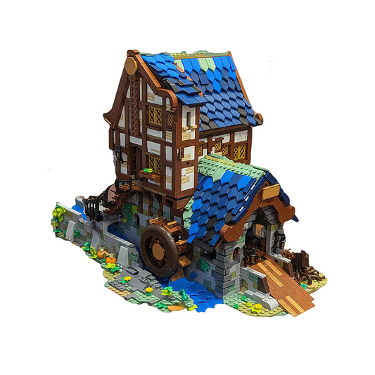 medieval sawmill building set | moc-173041 - 2
