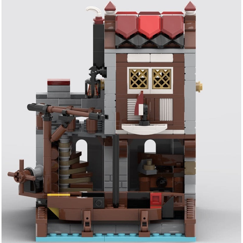 Medieval Seaside Shipyard Workshop MOC Building Kit - 1