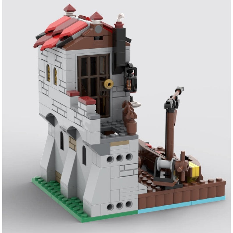 Medieval Seaside Shipyard Workshop MOC Building Kit - 4