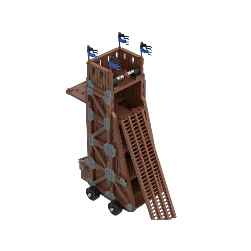 Medieval Siege Tower Building Kit | LEGO Compatible MOC - 2