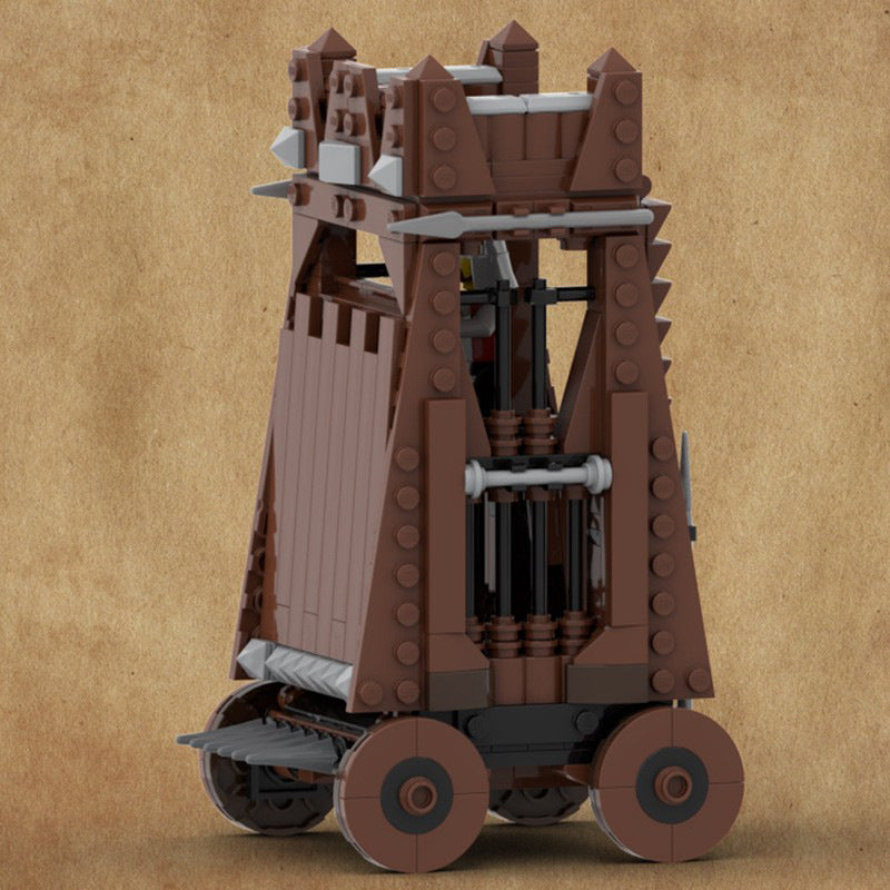 medieval siege tower building set | moc-153209 - 2