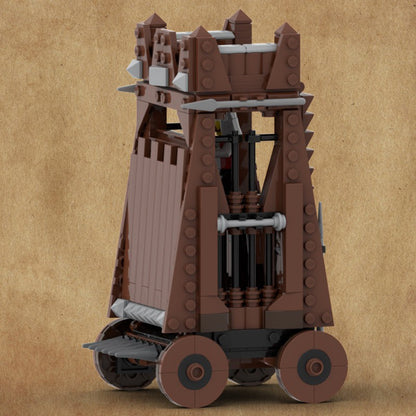 medieval siege tower building set | moc-153209 - 2