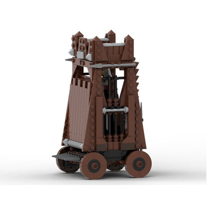 Medieval Siege Tower MOC Building Kit | Castle Assault Architecture Model - 1