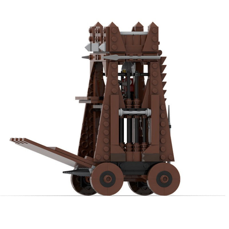 Medieval Siege Tower MOC Building Kit | Castle Assault Architecture Model - 3