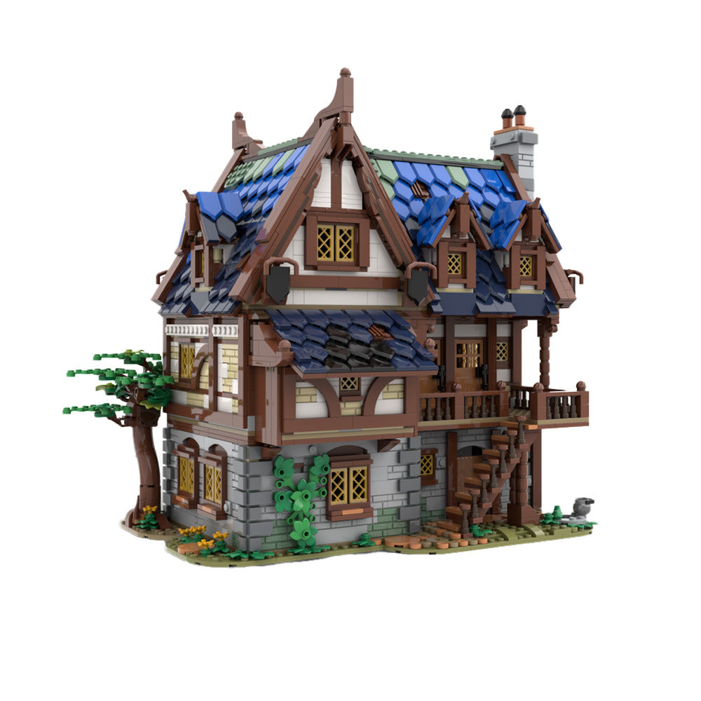 medieval tavern & inn building set | moc-119495 - 3