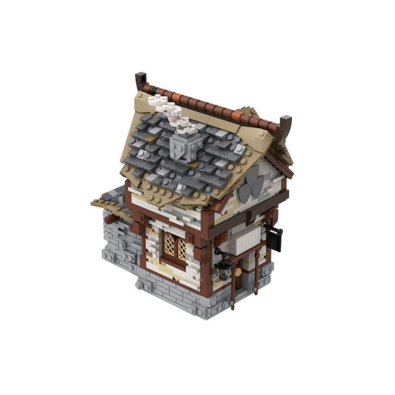 Medieval Tavern MOC Building Kit | Historic Fantasy Architecture Model - 4