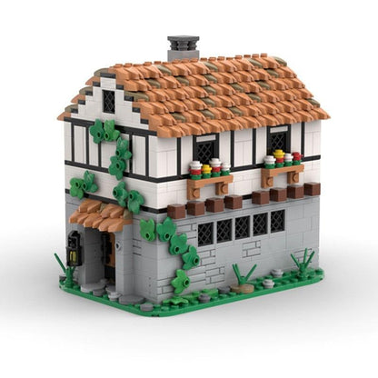Medieval Tavern MOC Building Kit | Historic Village Inn Architecture - 3
