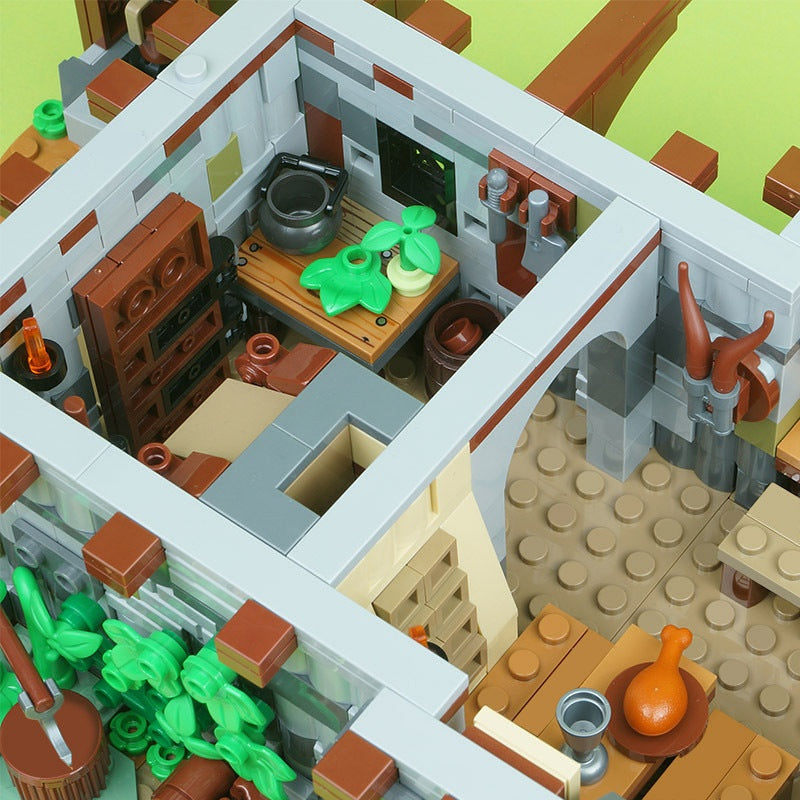 Medieval Tavern MOC Building Kit | Historic Village Inn Architecture - 5