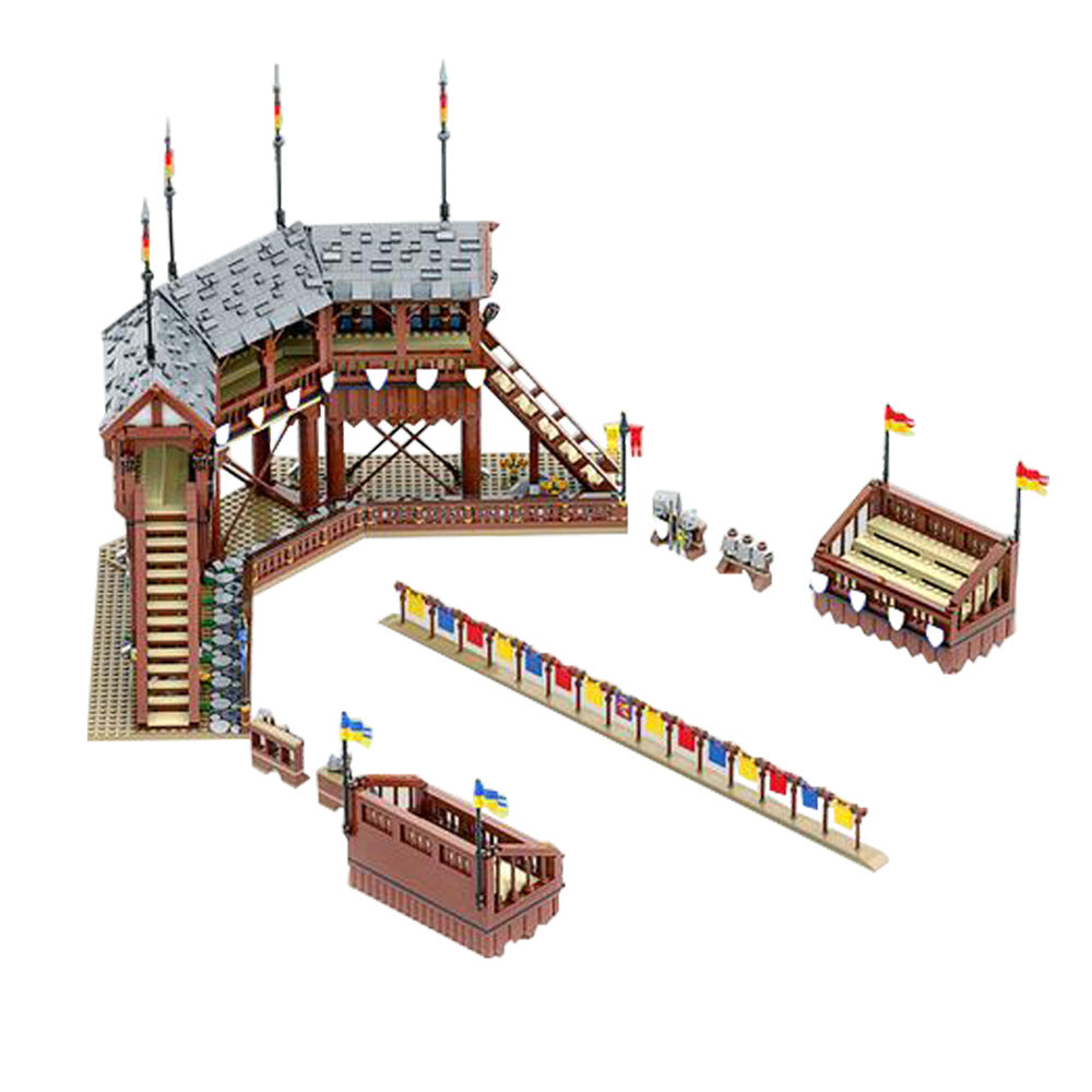 Medieval Tournament Grounds Building Kit | LEGO-Compatible MOC - 4