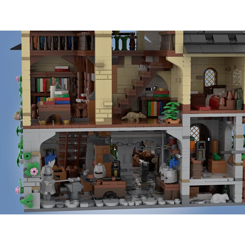 Medieval Town Centre MOC Building Kit | Historic Village Architecture - 8