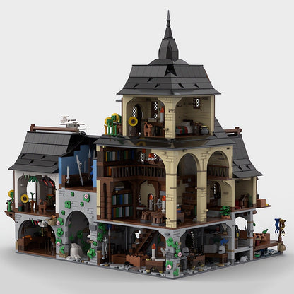 Medieval Town Centre MOC Building Kit | Historic Village Architecture - 9