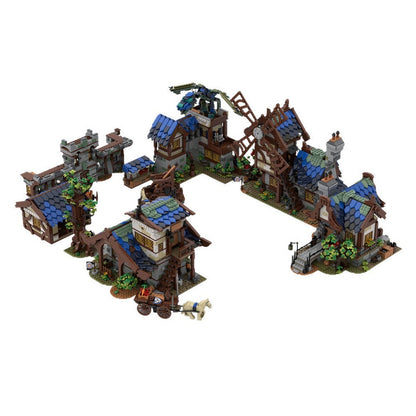 Medieval Town MOC Building Kit | Historic Village Architecture Bundle - 1