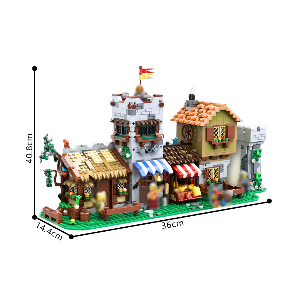 medieval town square alternate build set | moc-187250 - 4