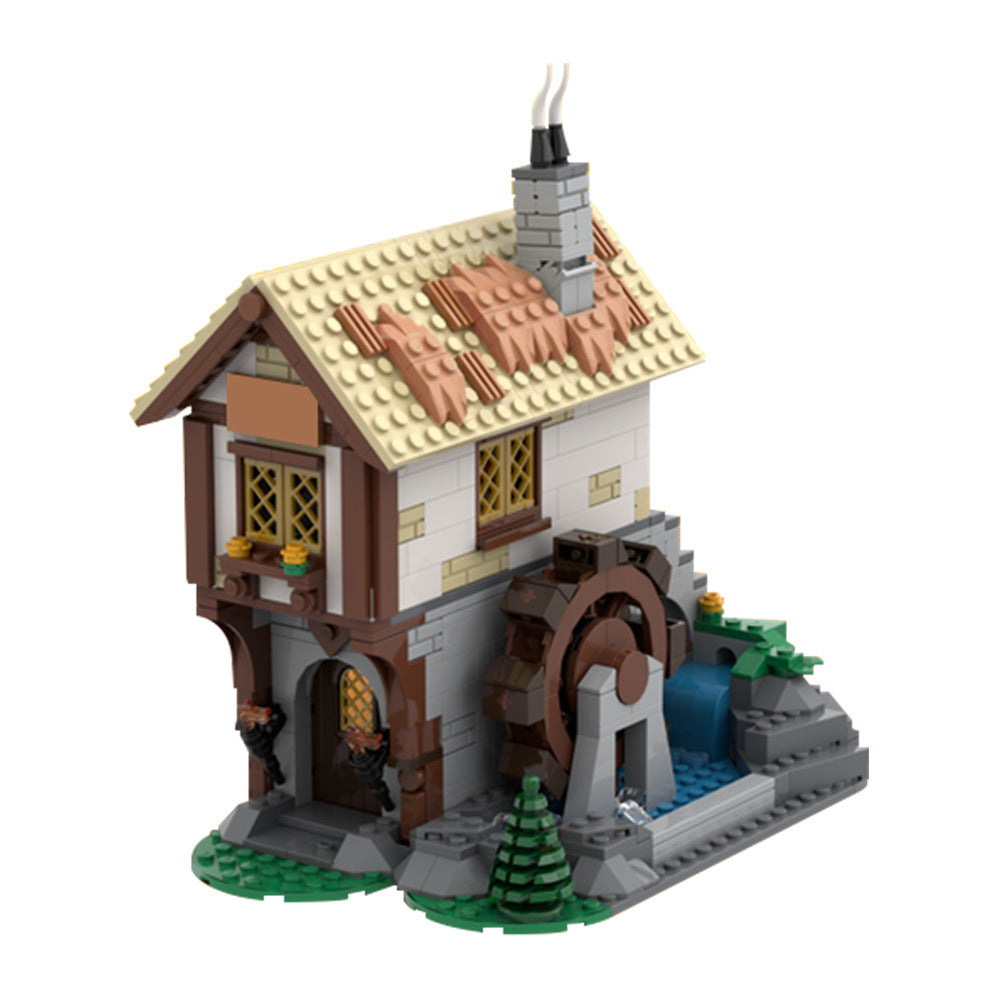 Medieval Town Square Blacksmith Building Kit | LEGO-Compatible MOC - 1
