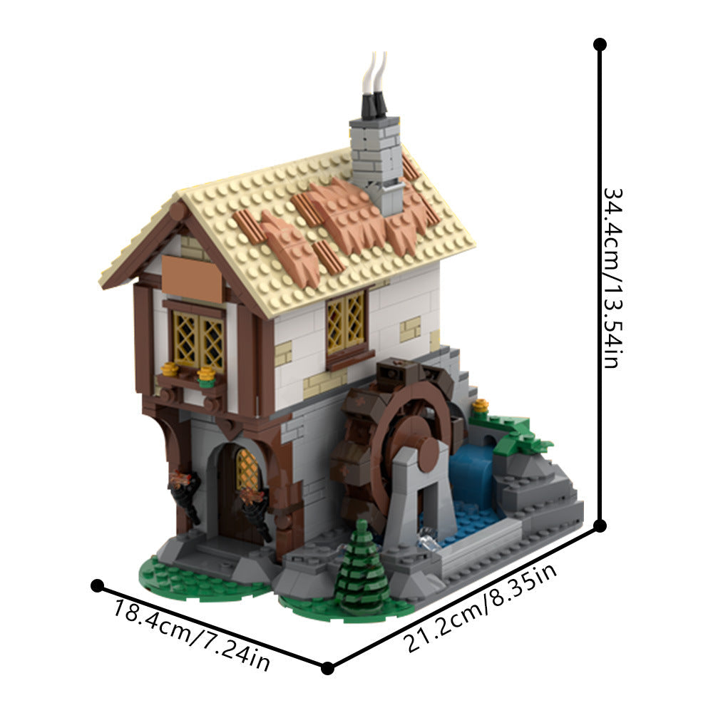 Medieval Town Square Blacksmith Building Kit | LEGO-Compatible MOC - 3