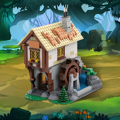 medieval town square blacksmith building set | 10332 castle extension | moc-182367 - 1