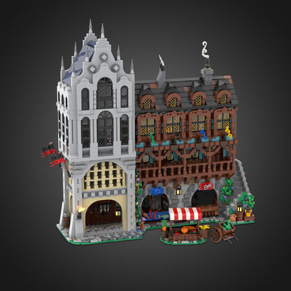 Medieval Town Square Building Kit | LEGO-Compatible MOC - 3