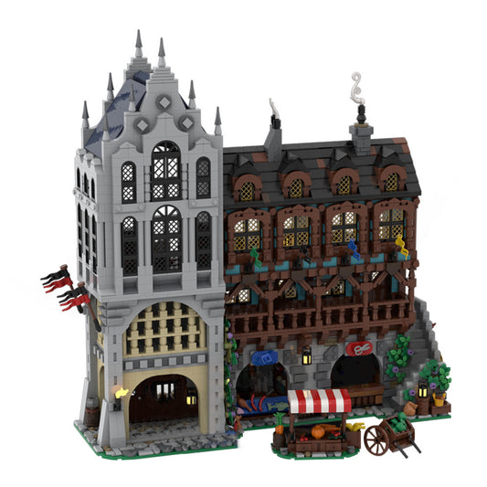 medieval town square building kit | moc-221582 - 5