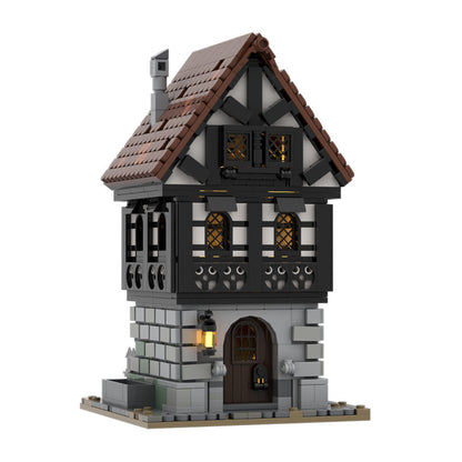 Medieval Townhouse Building Kit | LEGO-Compatible MOC - 1