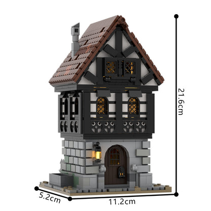 medieval townhouse building kit | moc-232547 - 4