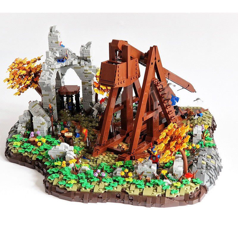 Medieval Trebuchet Building Kit | LEGO-Compatible MOC - 3