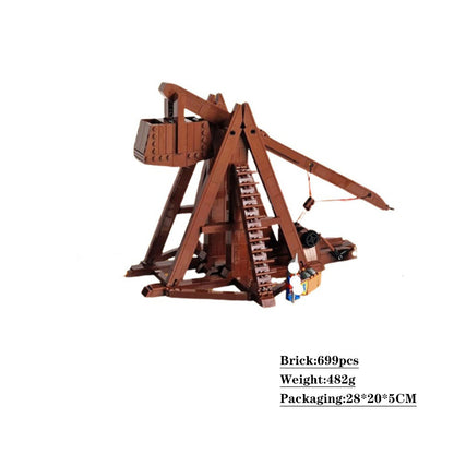 medieval trebuchet building set | moc-141541 - 4