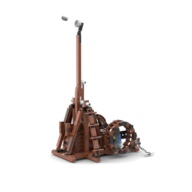 Medieval Trebuchet MOC Building Kit | Historic Siege Machine Model - 4