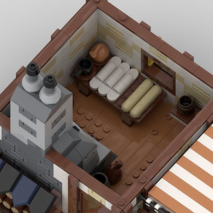 Medieval Village Bakery MOC Historic Shop Building Kit - 3