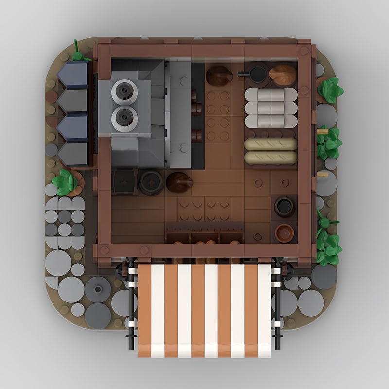 Medieval Village Bakery MOC Historic Shop Building Kit - 4