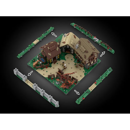 Medieval Village Houses Diorama MOC Building Kit - 3