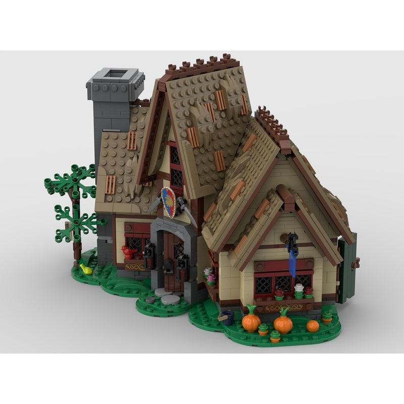 Medieval Village Inn MOC Timber Tavern Building Kit - 1