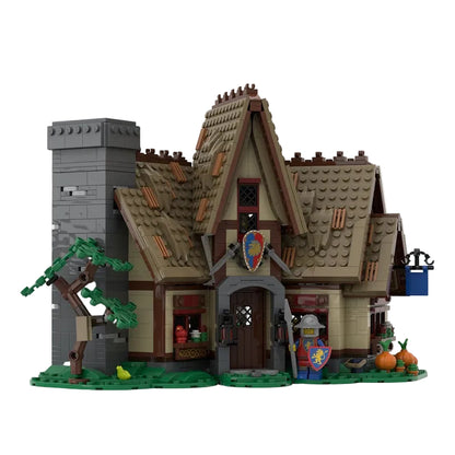 Medieval Village Inn MOC Timber Tavern Building Kit - 2