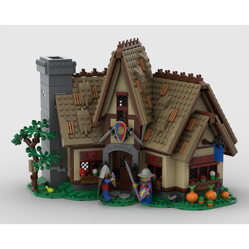 Medieval Village Inn MOC Timber Tavern Building Kit - 3