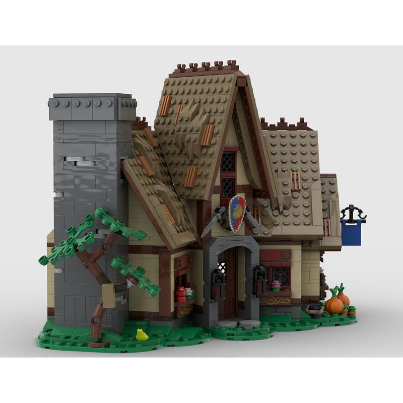 Medieval Village Inn MOC Timber Tavern Building Kit - 5