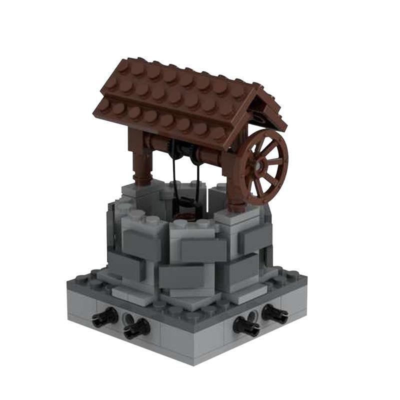 Medieval Well MOC Building Kit | Historic Village Architecture Model - 6