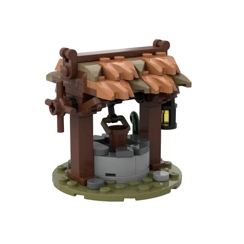 Medieval Well MOC Building Kit | Historic Village Architecture Model - 7