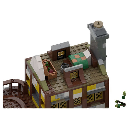 Medieval Windmill & Farmhouse MOC Building Kit - 4