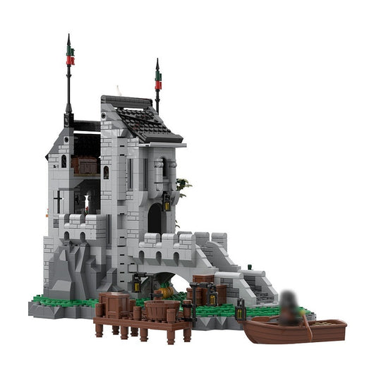 Medieval Wolfpack Watchtower MOC Building Kit | Castle Tower Architecture - 1