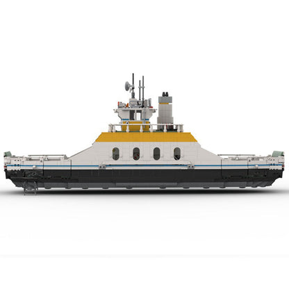 Medium Sized Car Ferry Building Kit | LEGO-Compatible MOC - 3