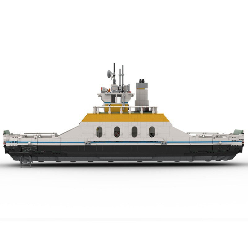 Medium Sized Car Ferry Building Kit | LEGO-Compatible MOC - 5