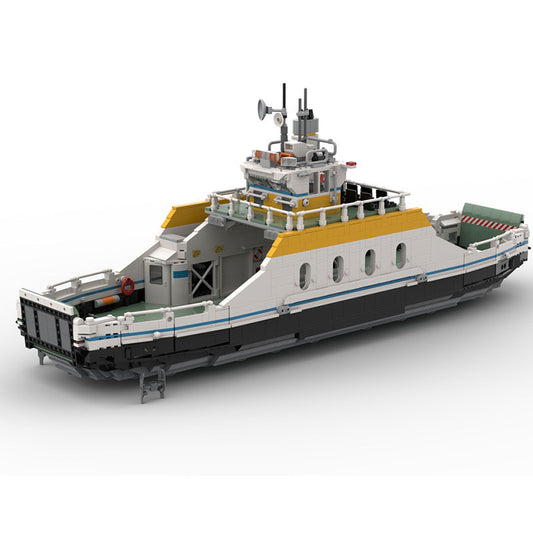 medium sized car ferry building set | moc-123279 - 1