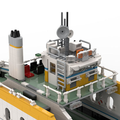 medium sized car ferry building set | moc-123279 - 2