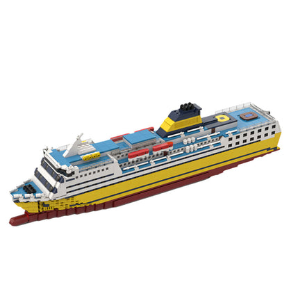 Mega Express Building Kit | Italian Cruiseferry Ship | LEGO-Compatible MOC - 1