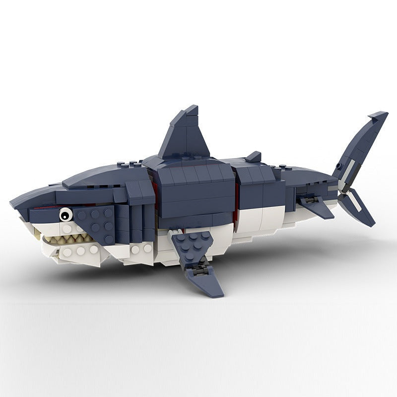 Megalodon Shark MOC Building Kit | Prehistoric Ocean Model - 3