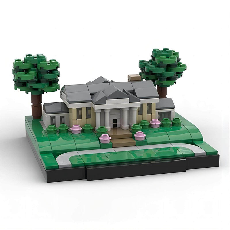 Memphis Mansion Historic Estate Building Kit | LEGO-Compatible MOC - 2