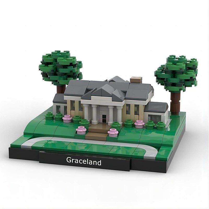 Memphis Mansion Historic Estate Building Kit | LEGO-Compatible MOC - 4