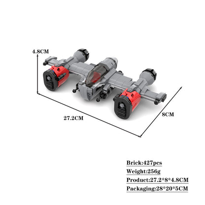 mercenary gunship building set | star wars | moc-52442 - 4
