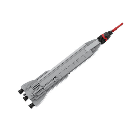 Mercury Atlas Rocket Building Kit | 1:110 Scale | LEGO-Compatible MOC - 1