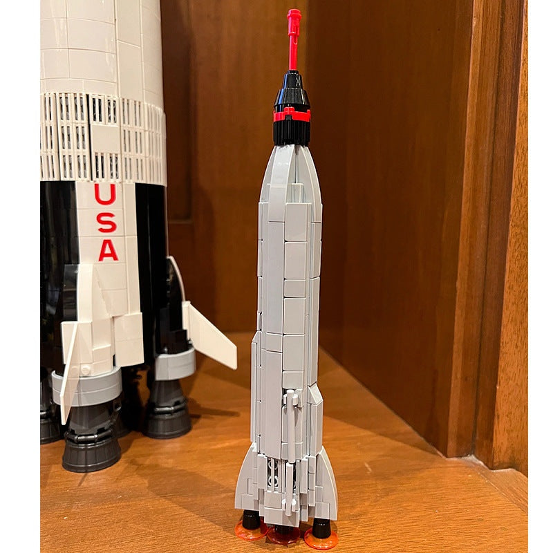 Mercury Atlas Rocket MOC Building Kit | 1:110 Scale Space Exploration Model - 2