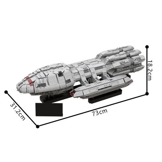 Mercury-Class Space Battleship Building Kit | UCS Scale | LEGO-Compatible MOC - 1